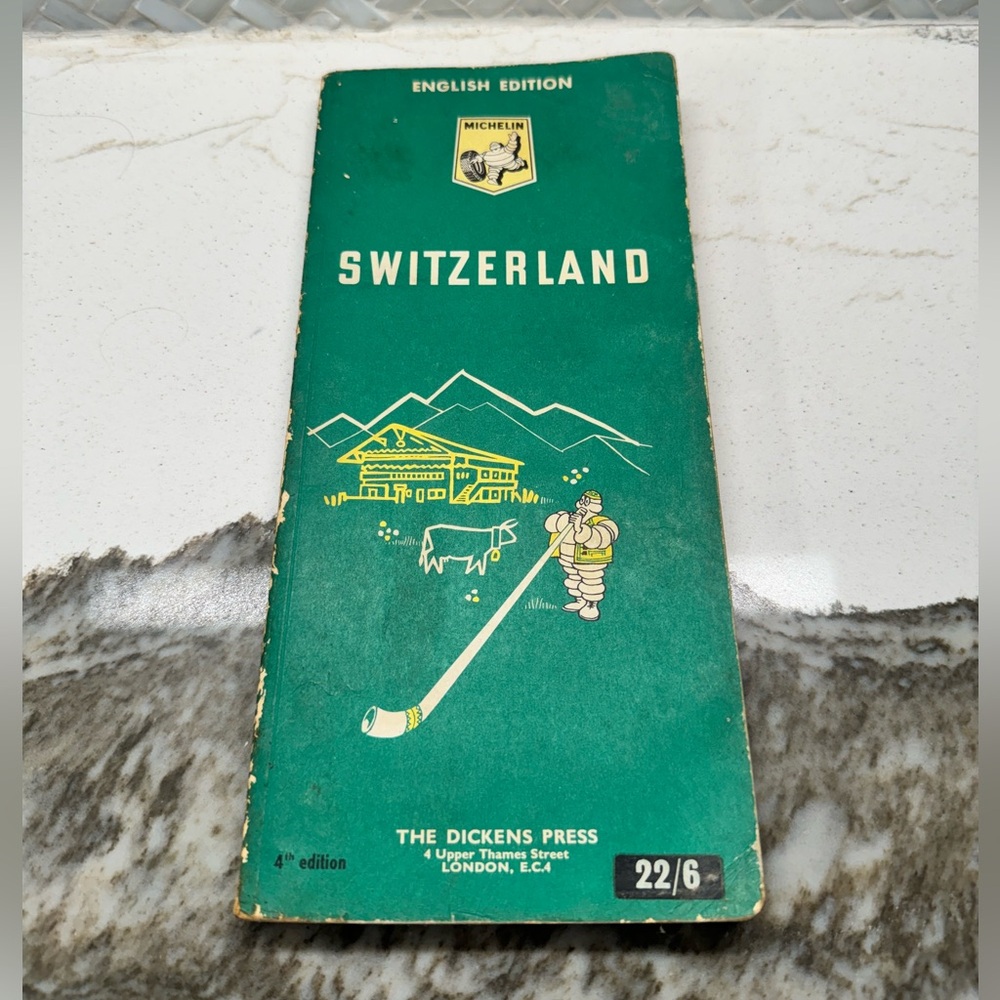 Switzerland 4th Edition - English Edition ( PB, 1969, Michelin ) Maps and Guides